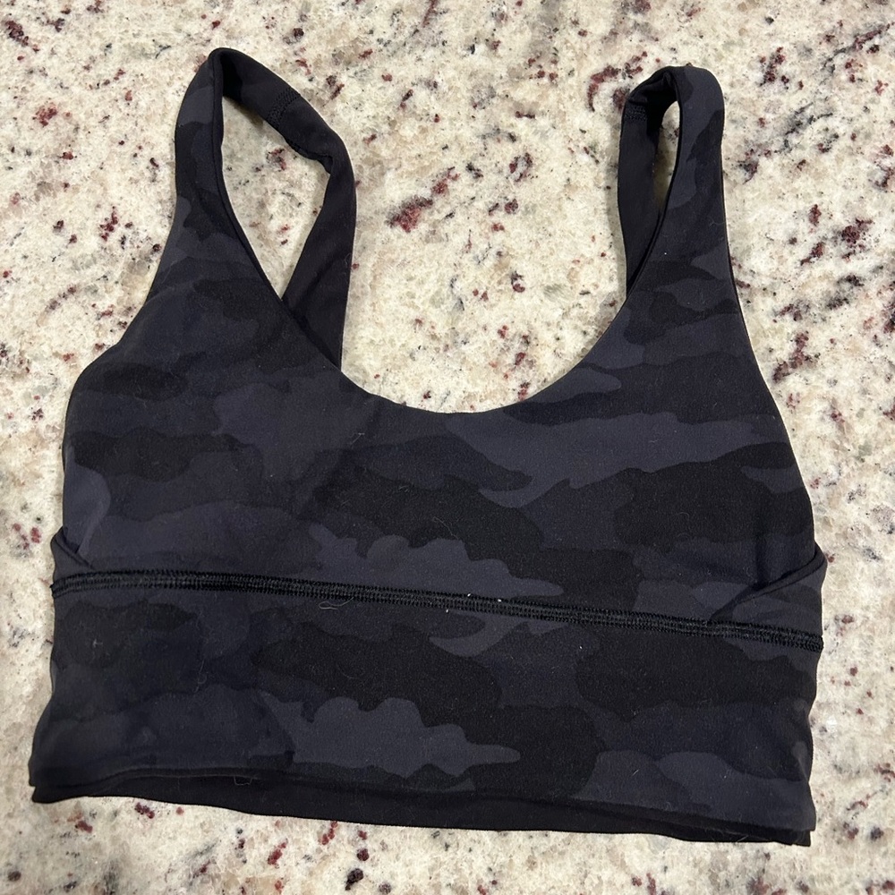 Lululemon Black / Camo Align Bra - Longline